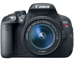Black Canon EOS T5i