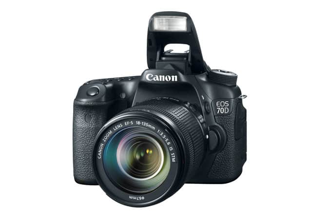 Black camera Canon 70D