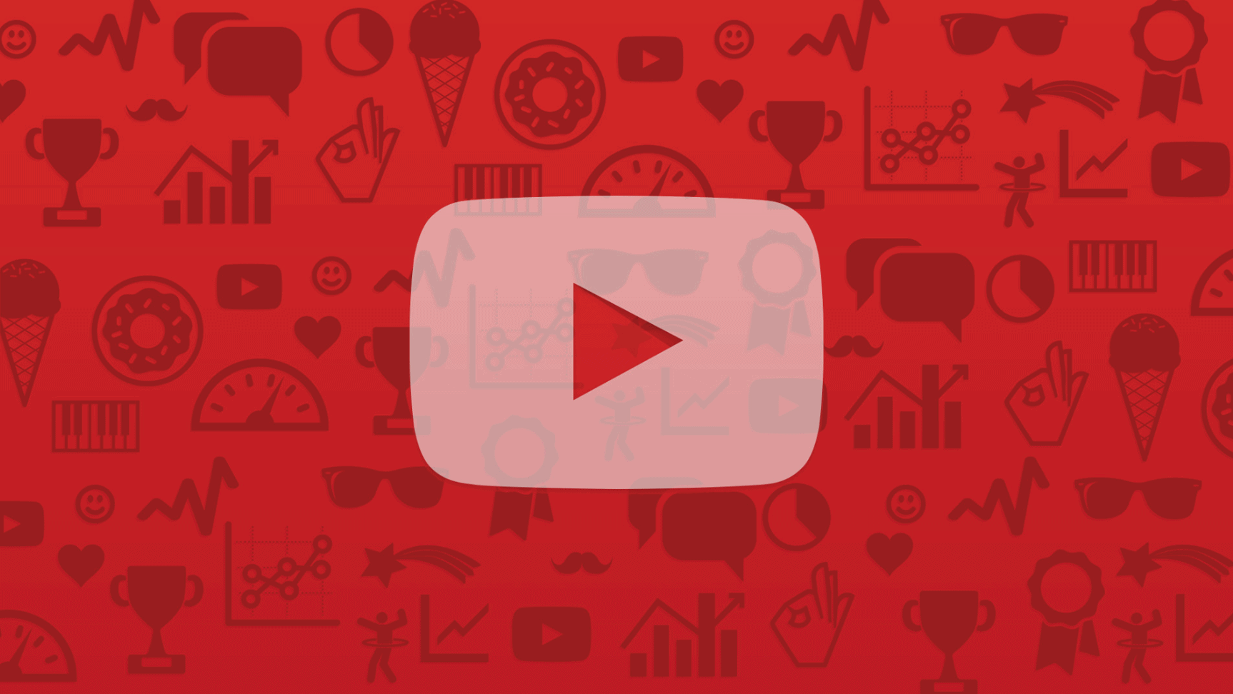 youtube button with background icons