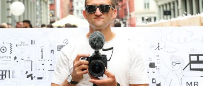 Casey Neistat holding a camera