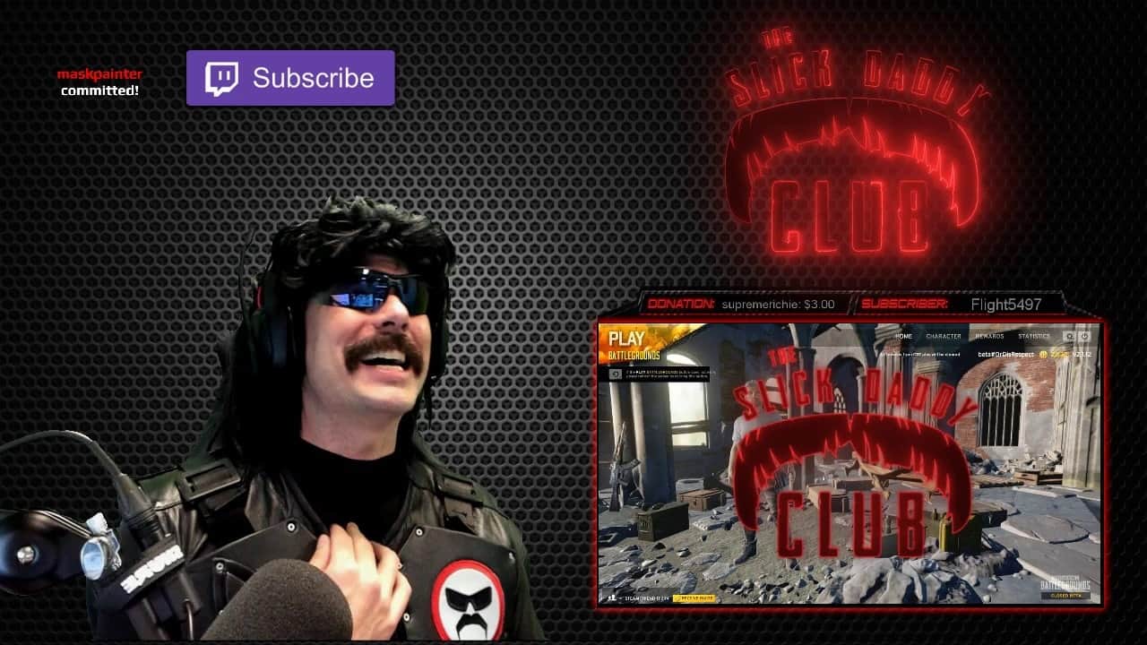 Dr Disrespect live playing