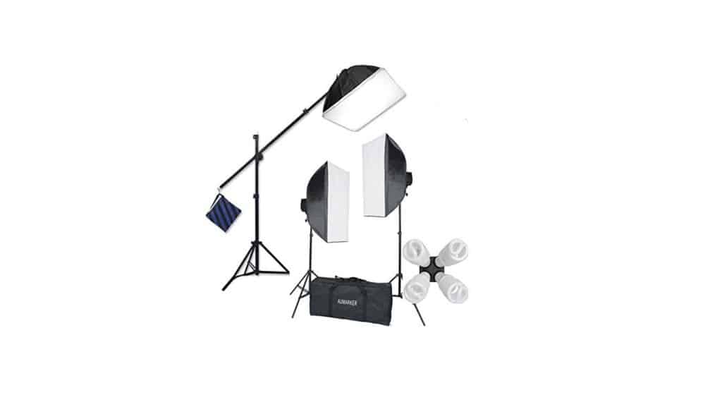 StudioFX 2400 Watt Soft box Continuous Photo Lighting Kit 