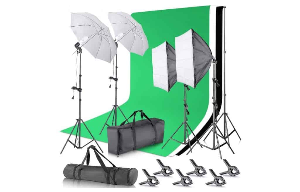 Neewer 800W 5500K Umbrella Soft box Lighting Kit 