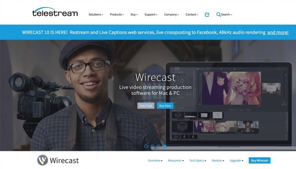 Screenshot Wirecast streaming twitch 