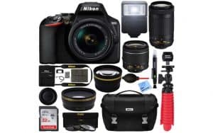 Nikon D3500 DSLR Camera w/AF-P DX 18-55mm & 70-300mm Zoom Lens 32GB Accessory Bundle review