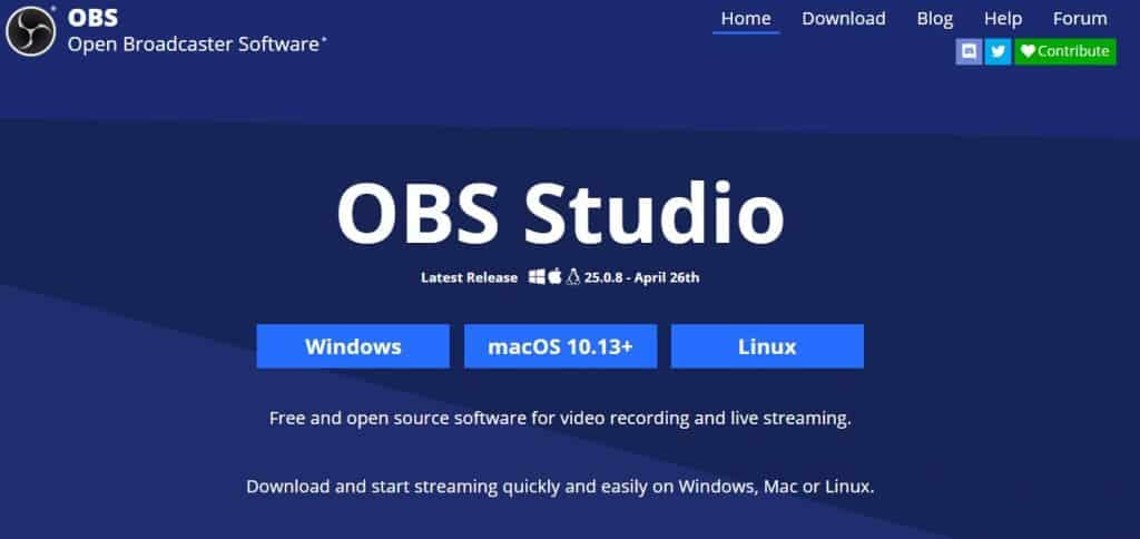 Screenshot OBS Studio