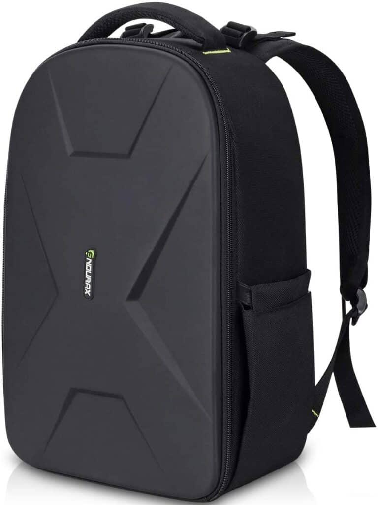hardshell black camera backpack