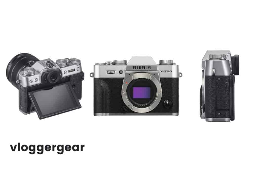 The Fujifilm X-T20 in three different angles