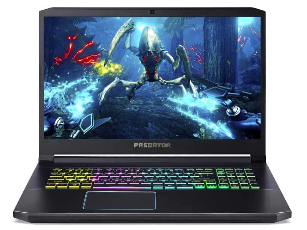 High-performing Acer Predator Helios with lit keyword