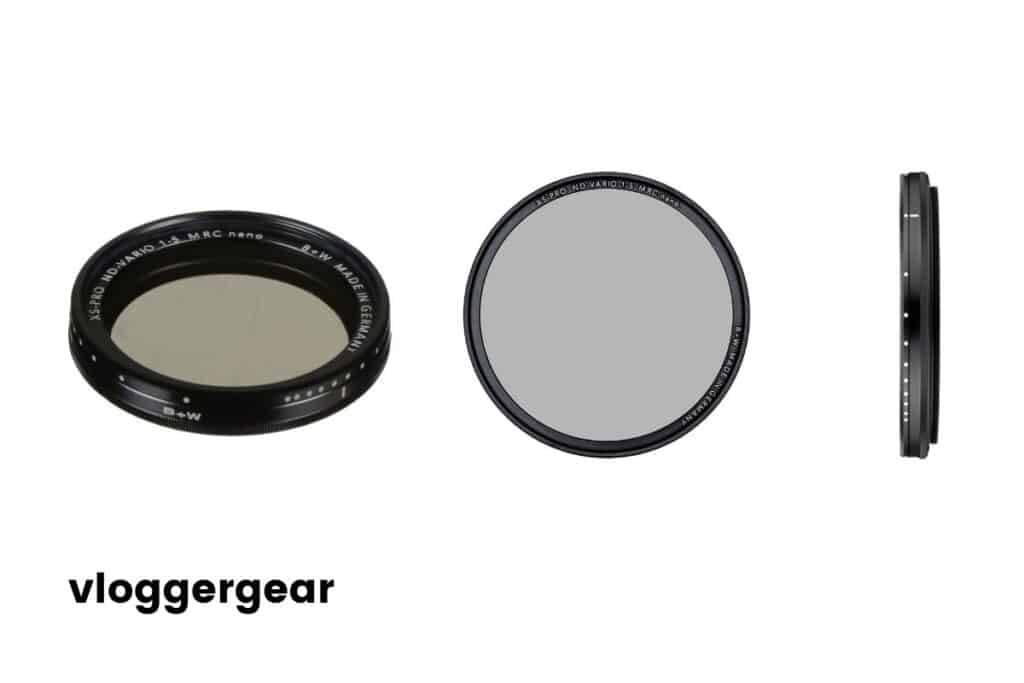 B+W 77mm XS-Pro Digital ND Vario MRC-Nano Filter: variable ND filter is best used to shoot long exposure photos/videos in daylight