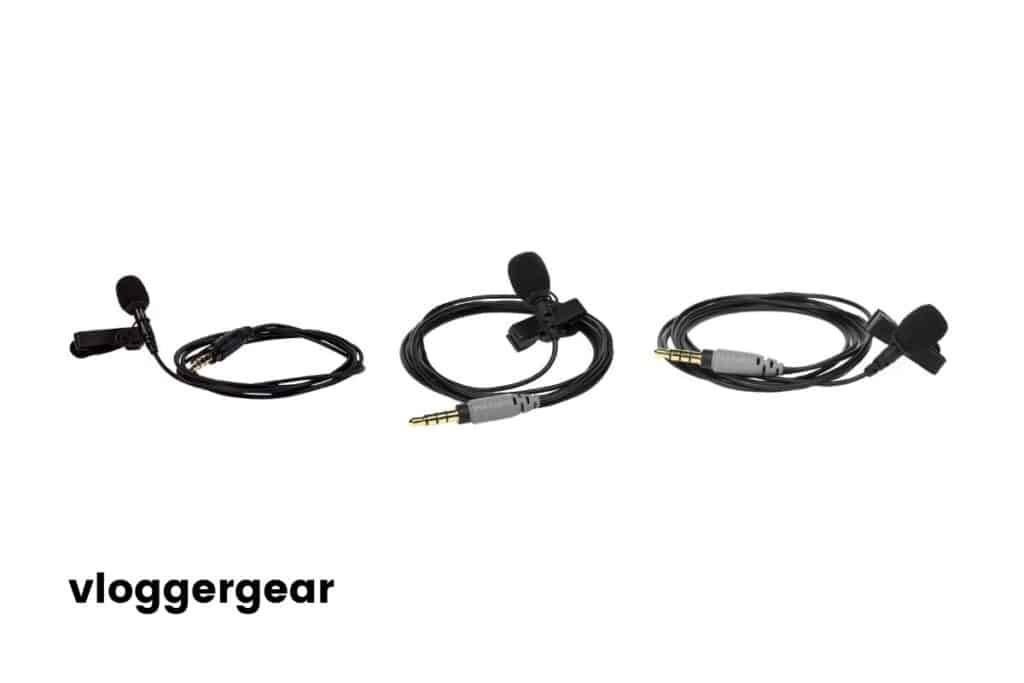 Black Rode SmartLav+ with its cable and clamp
