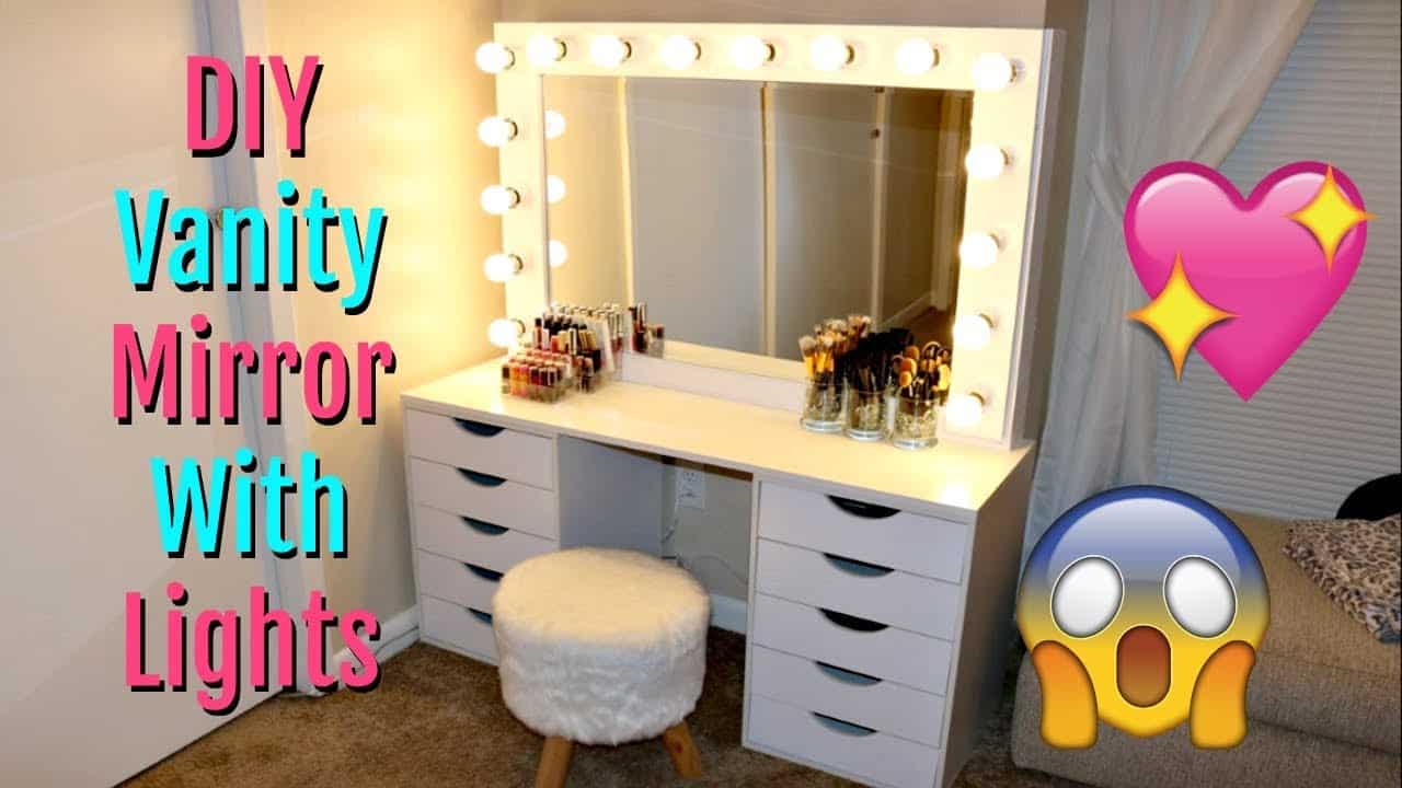 big makeup vanity mirror with lights